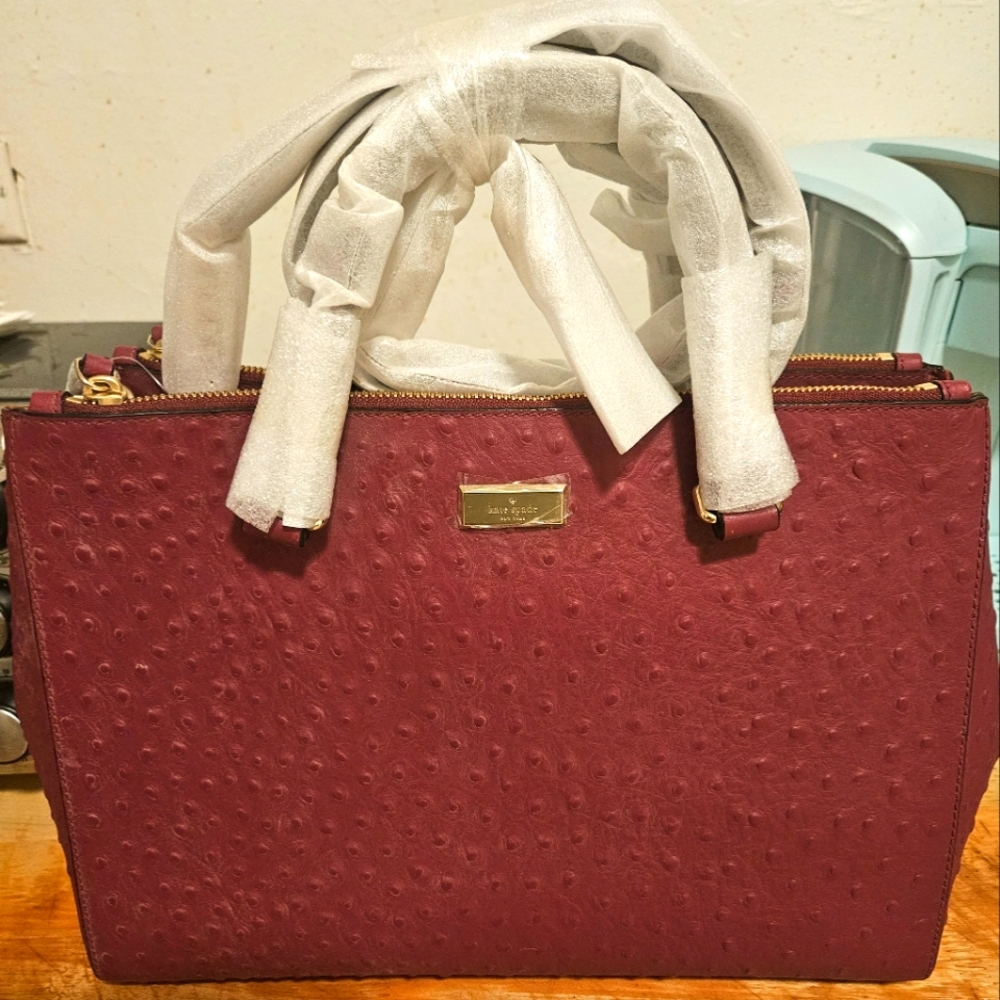 NWT Kate Spade Ostrich purse